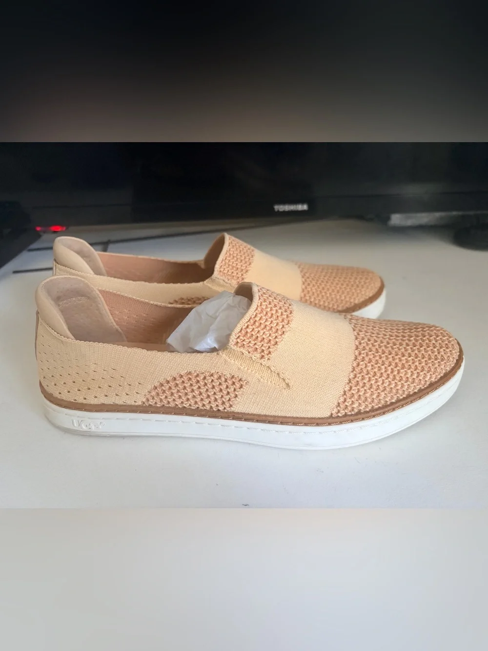 Ugg Women’s Slip-On Sneakers in Peach